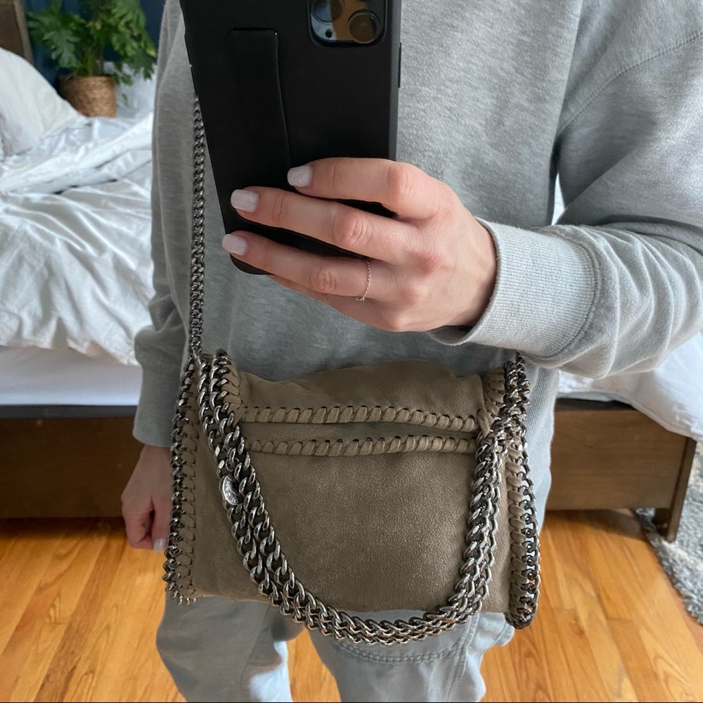 Stella McCartney Mini Falabella Tote Tan